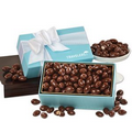 Chocolate Covered Almonds in Robin's Egg Blue Gift Box